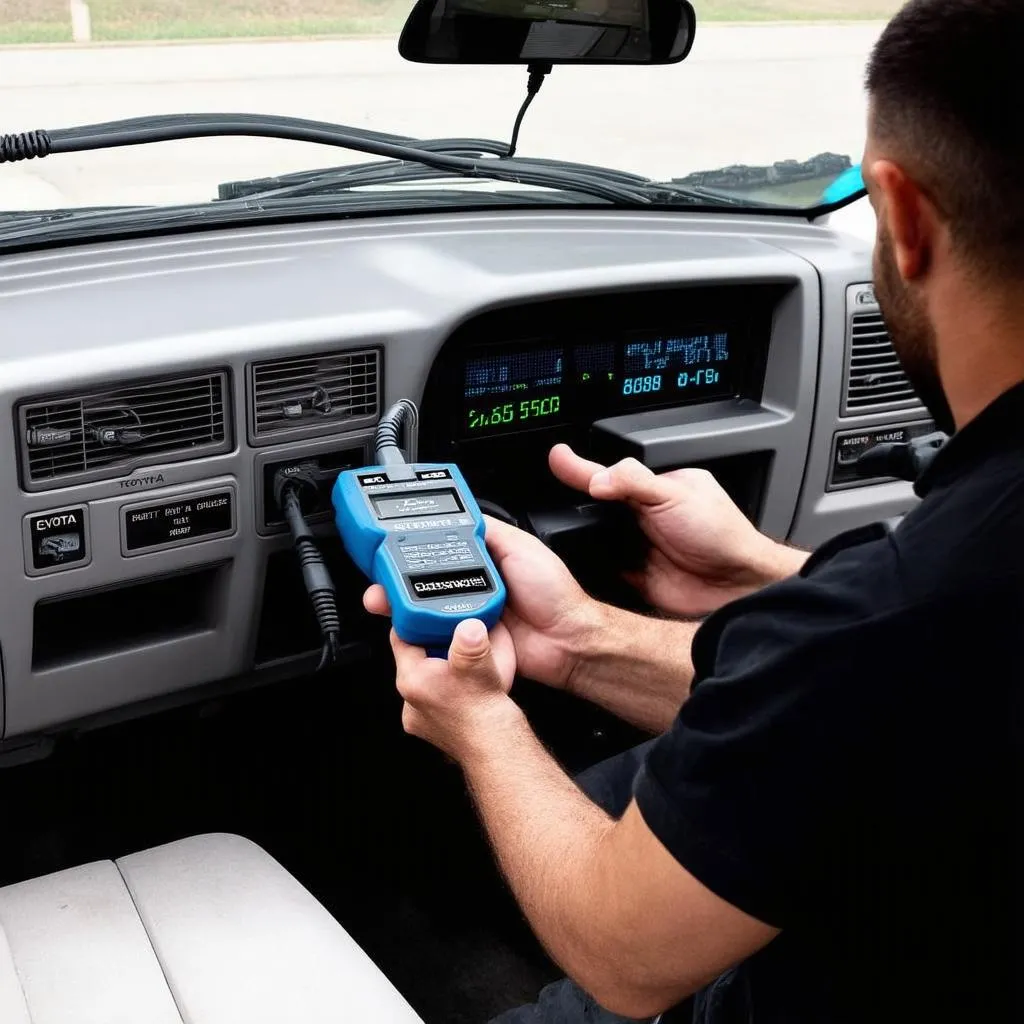 OBD Scanner in Use