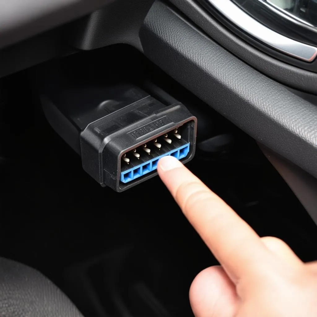 OBD port location in a car