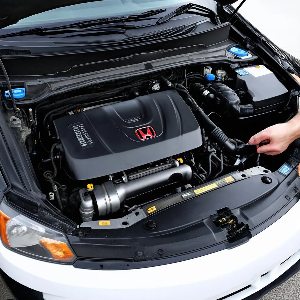 2005 Honda Civic Engine Bay