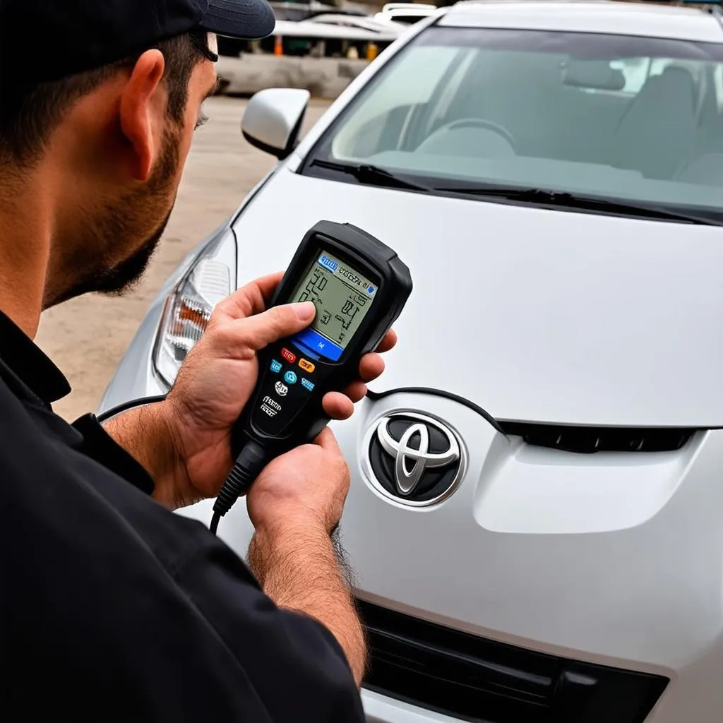 OBD2 Scanner in Use