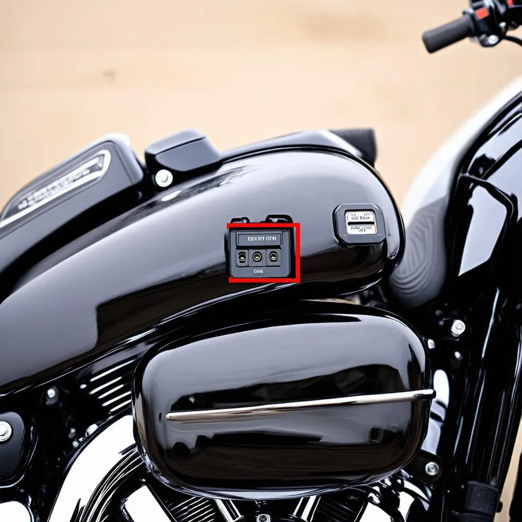 OBD2 port on a 2012 Harley Davidson Softail