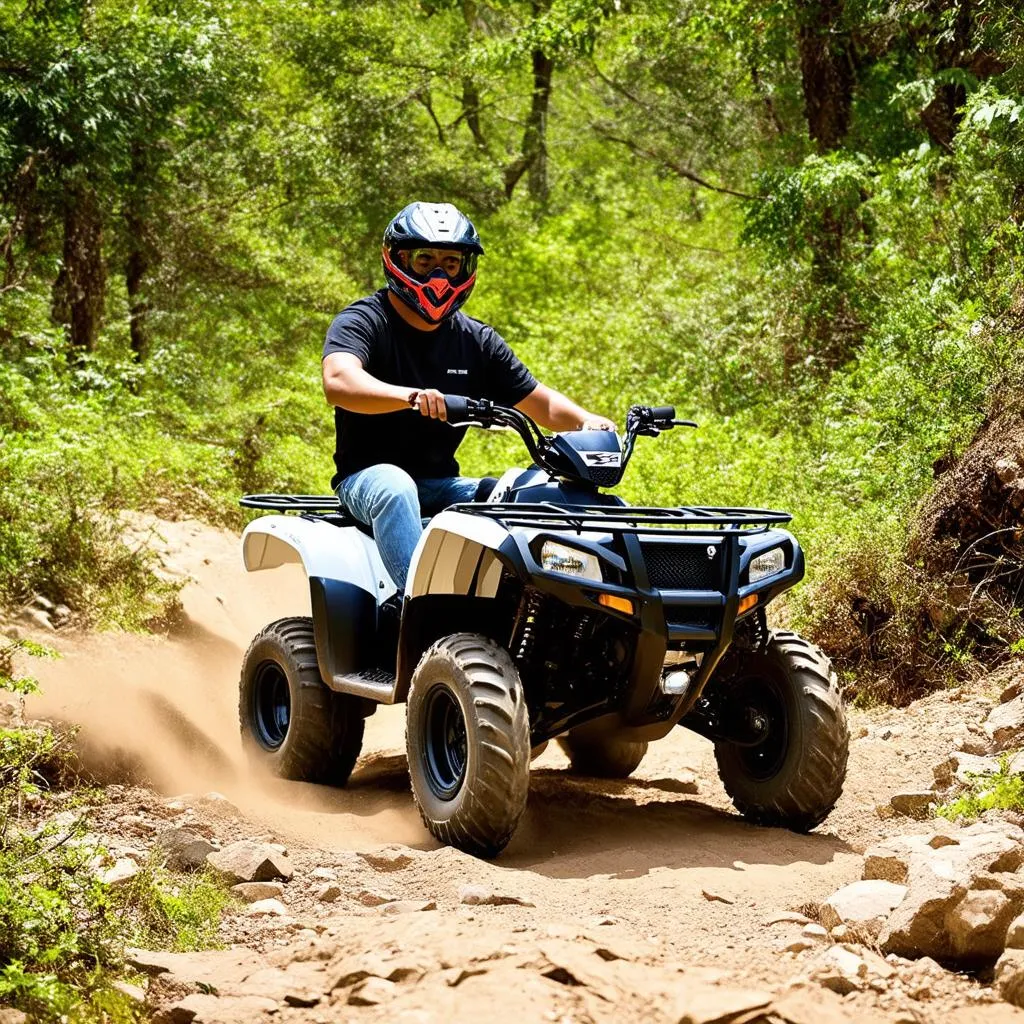 2015 TGB Bad Boy 4 Wheeler on Trail