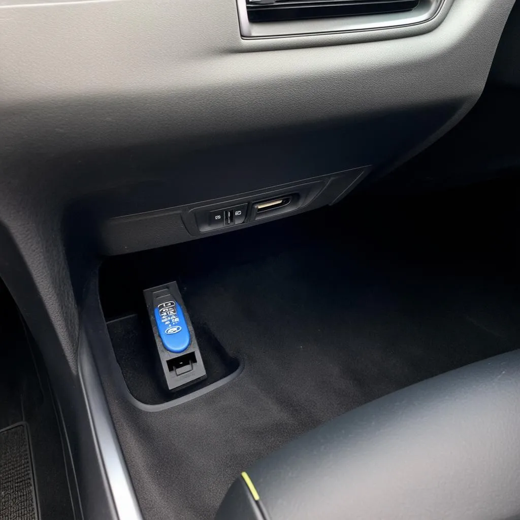 OBD port location in a 2018 Ford Fusion