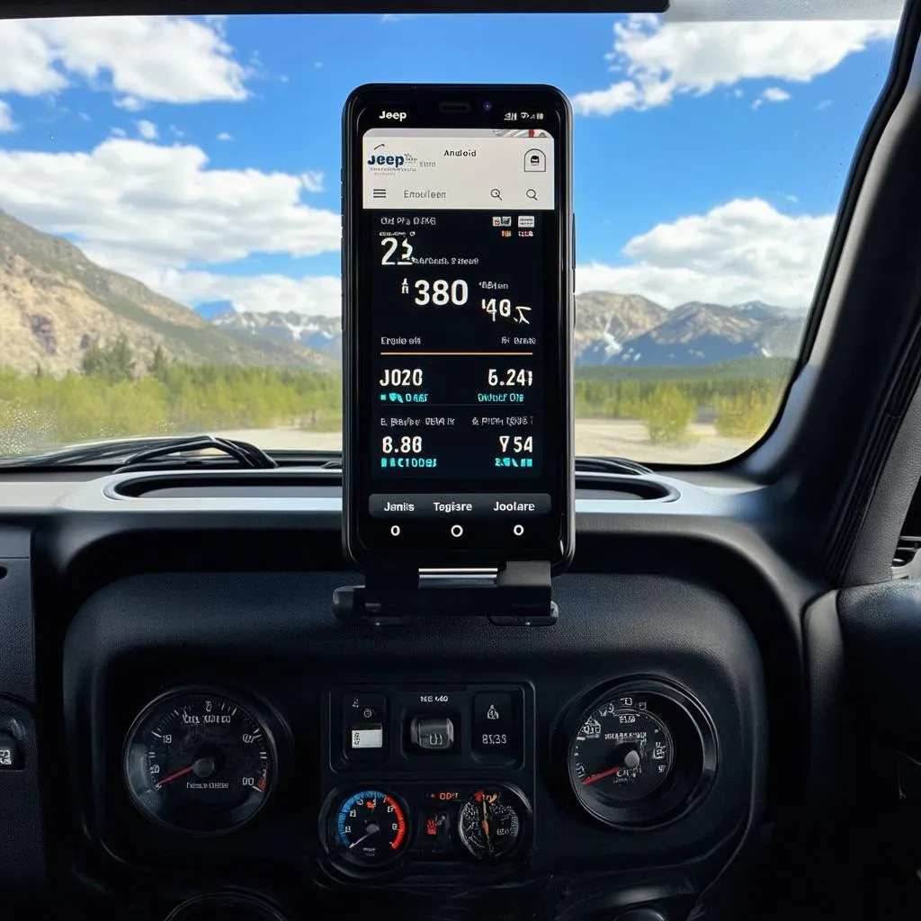 Jeep OBD App Display