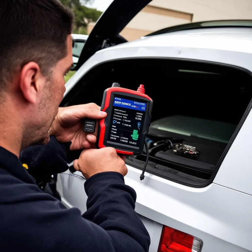 OBD Scanner in Use