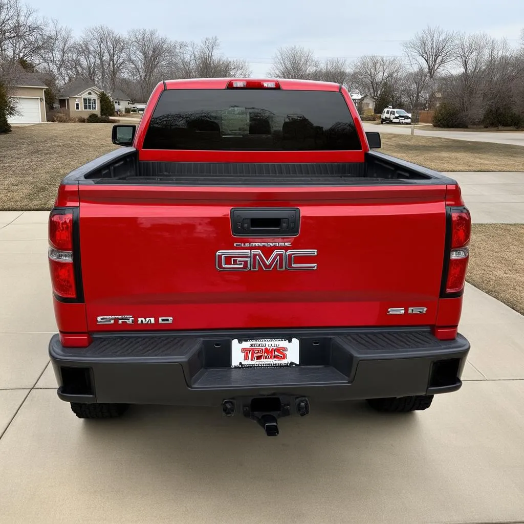 GMC Sierra with TPMS light on