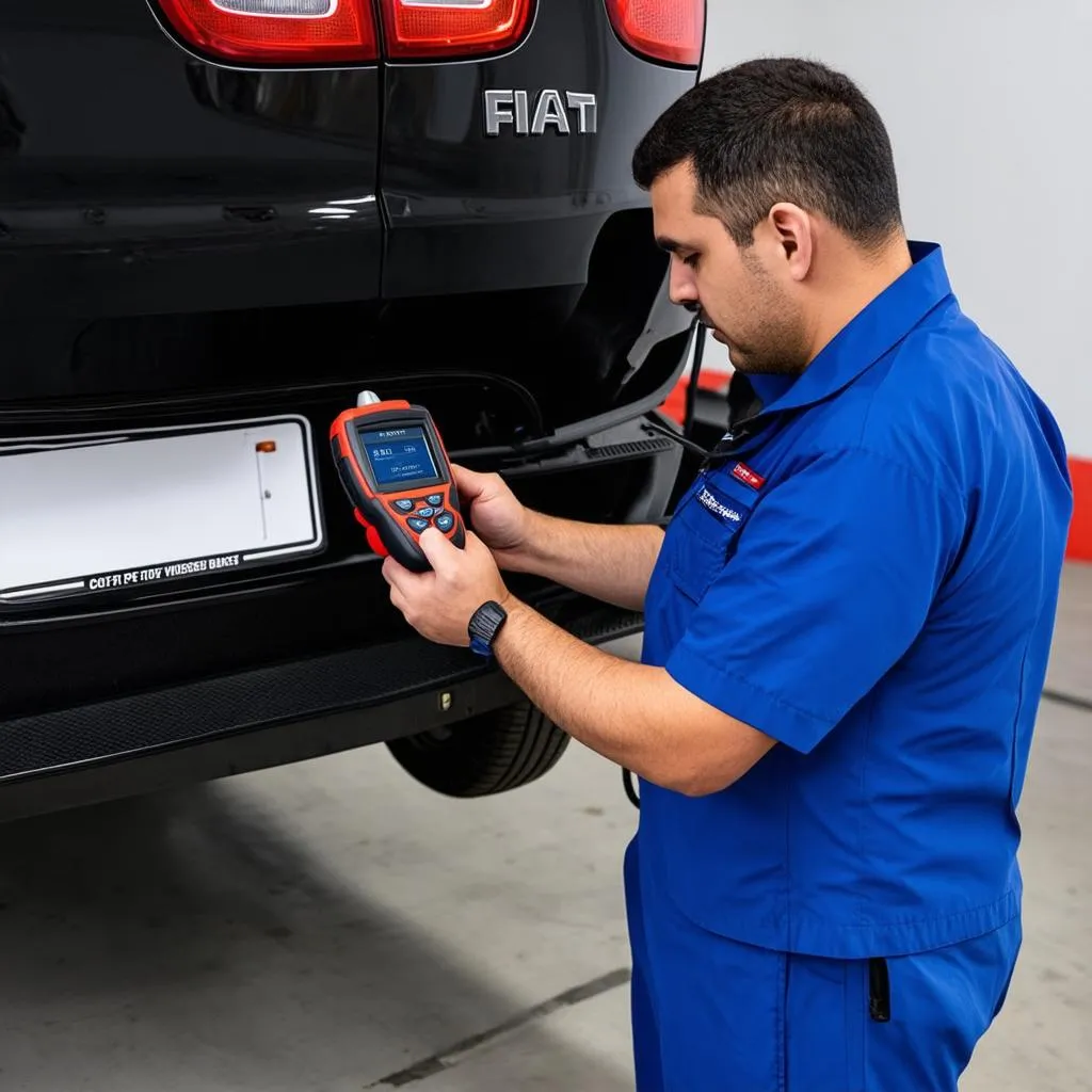 OBD Scanner in Use