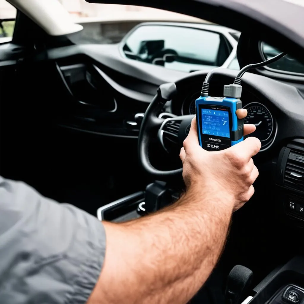 OBD Scanner in Use