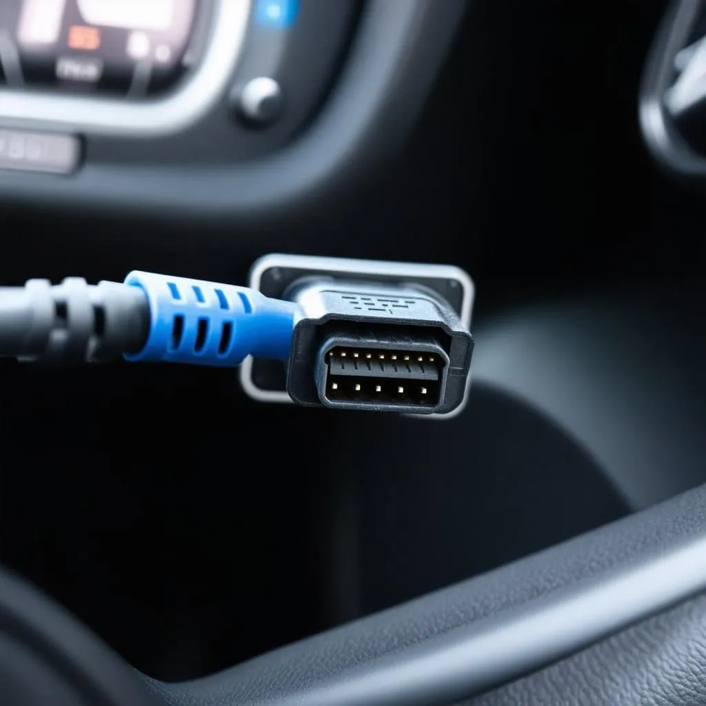 OBD-1 connector in a car