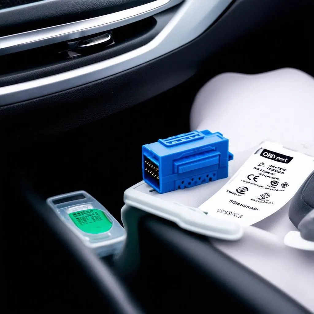 OBD port and drug test kit