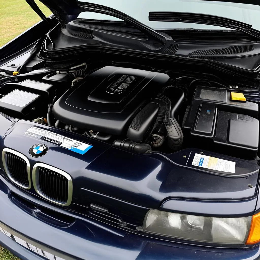 1994 BMW 530i engine bay