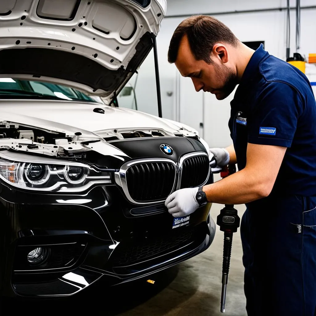 BMW Mechanic Repairing