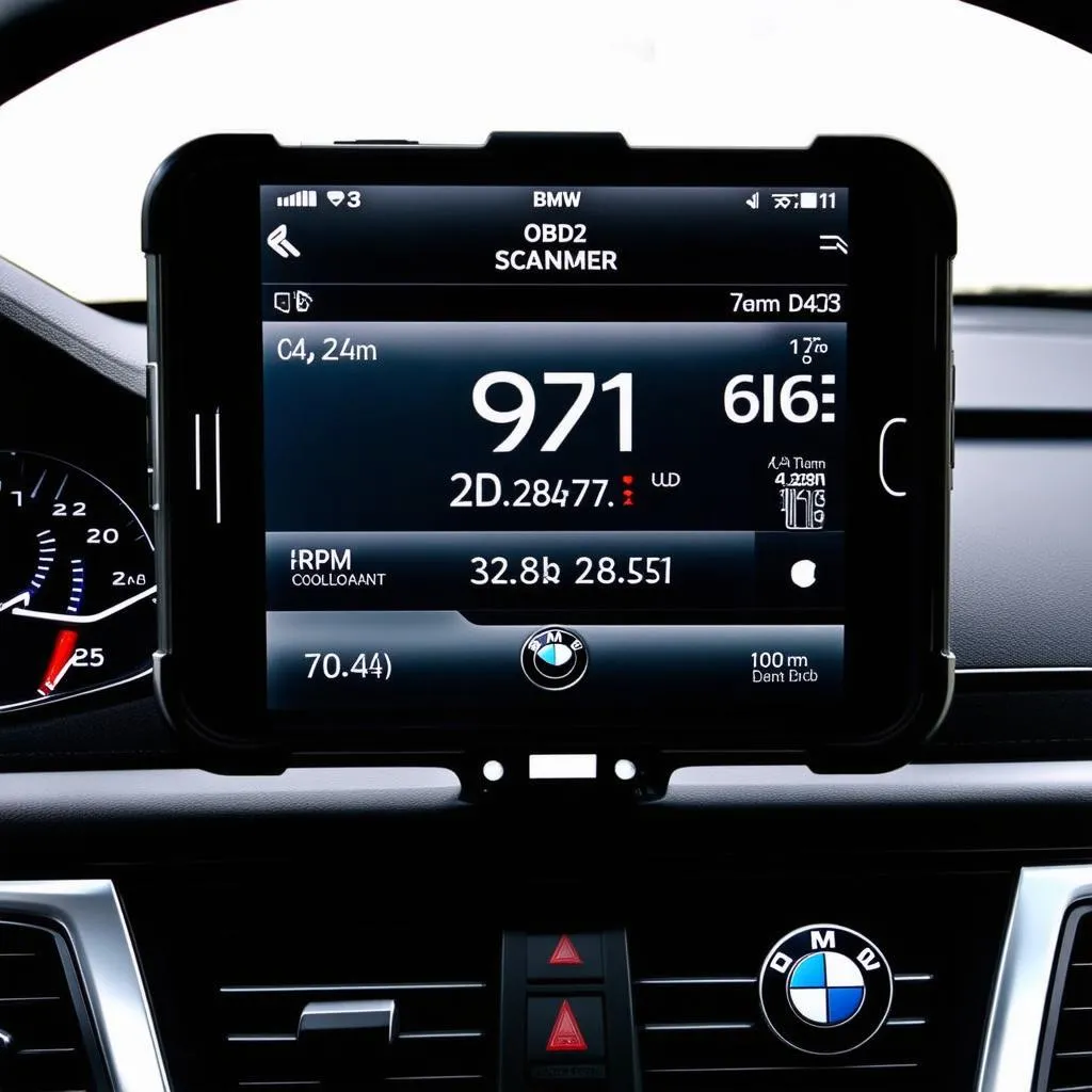 BMW OBD2 Scanner App in Use