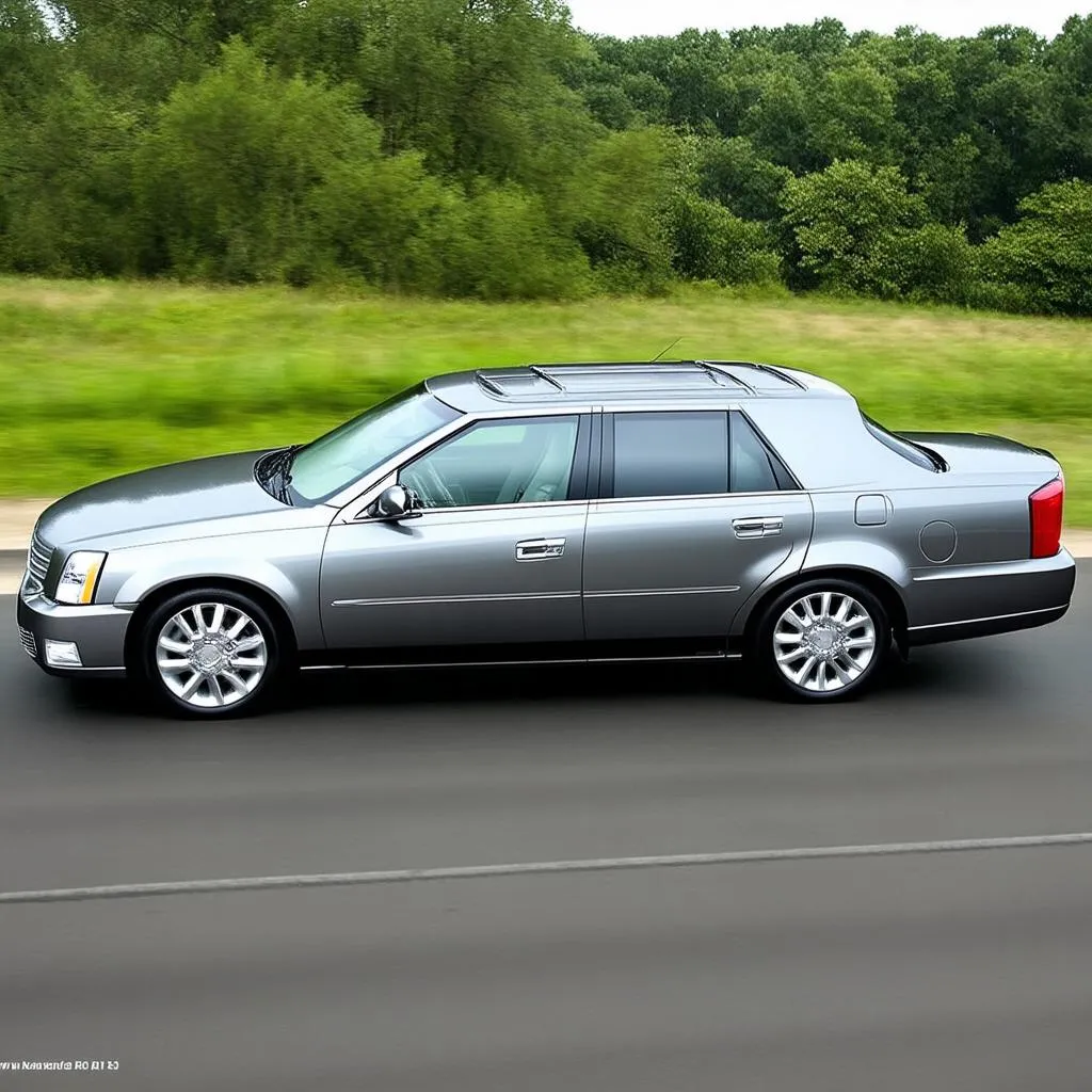 cadillac sts driving