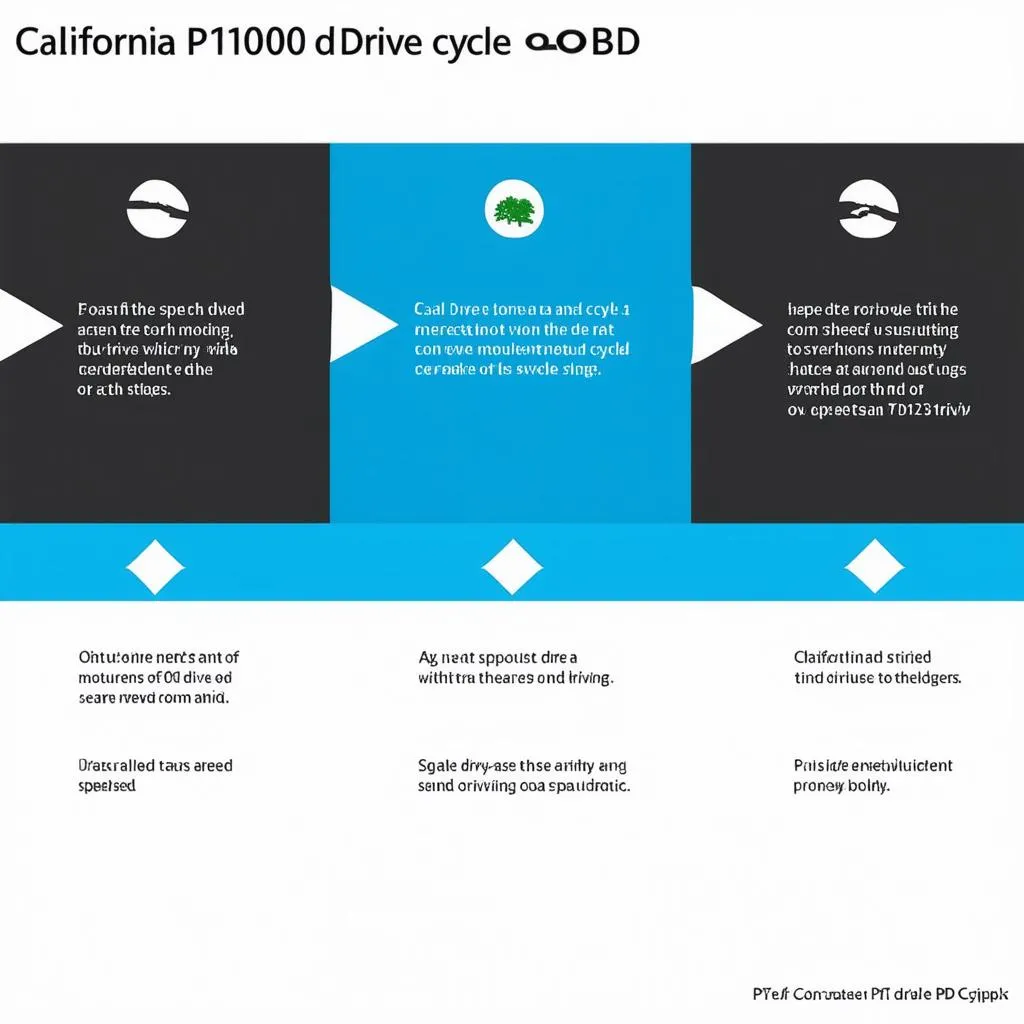 California P1000 drive cycle OBD diagram