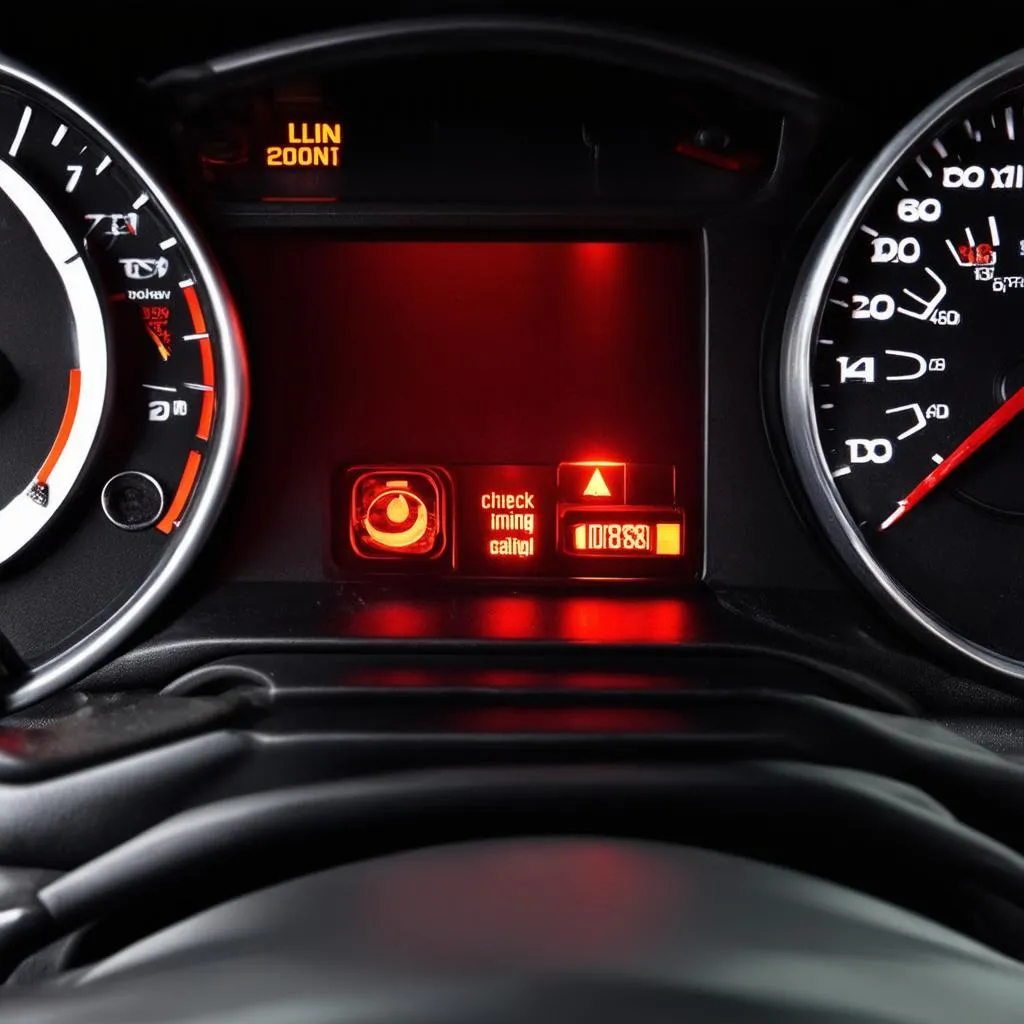 Car Dashboard Check Engine Light