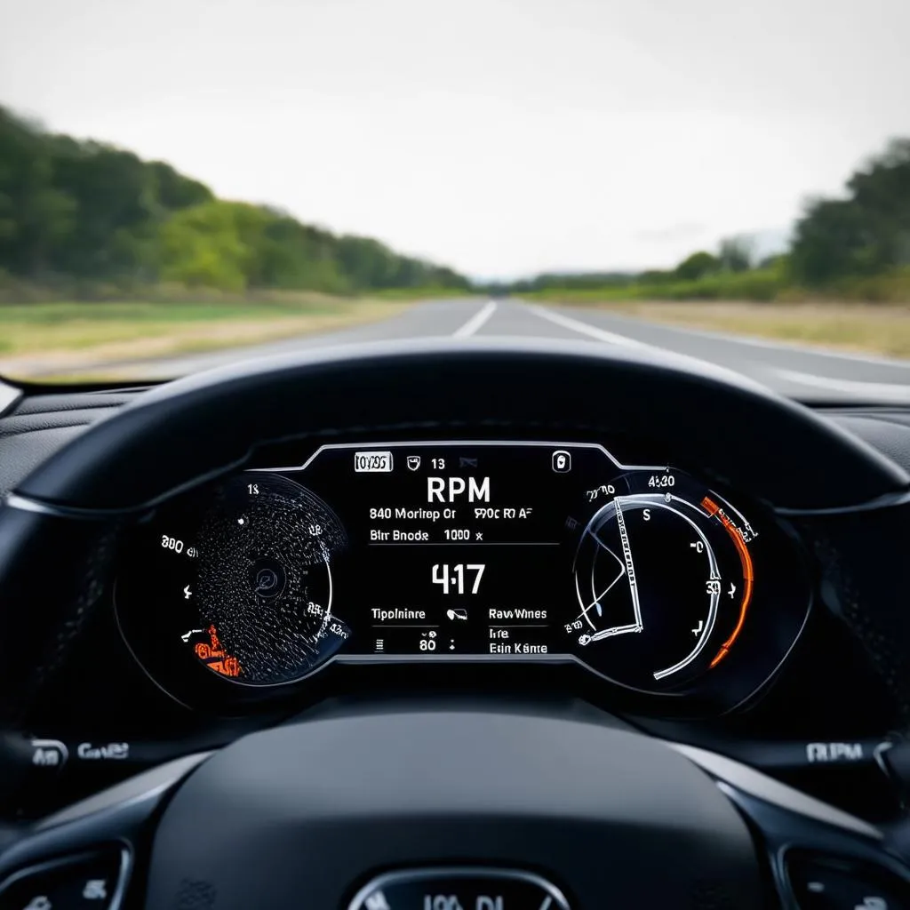 Car Dashboard with HUD