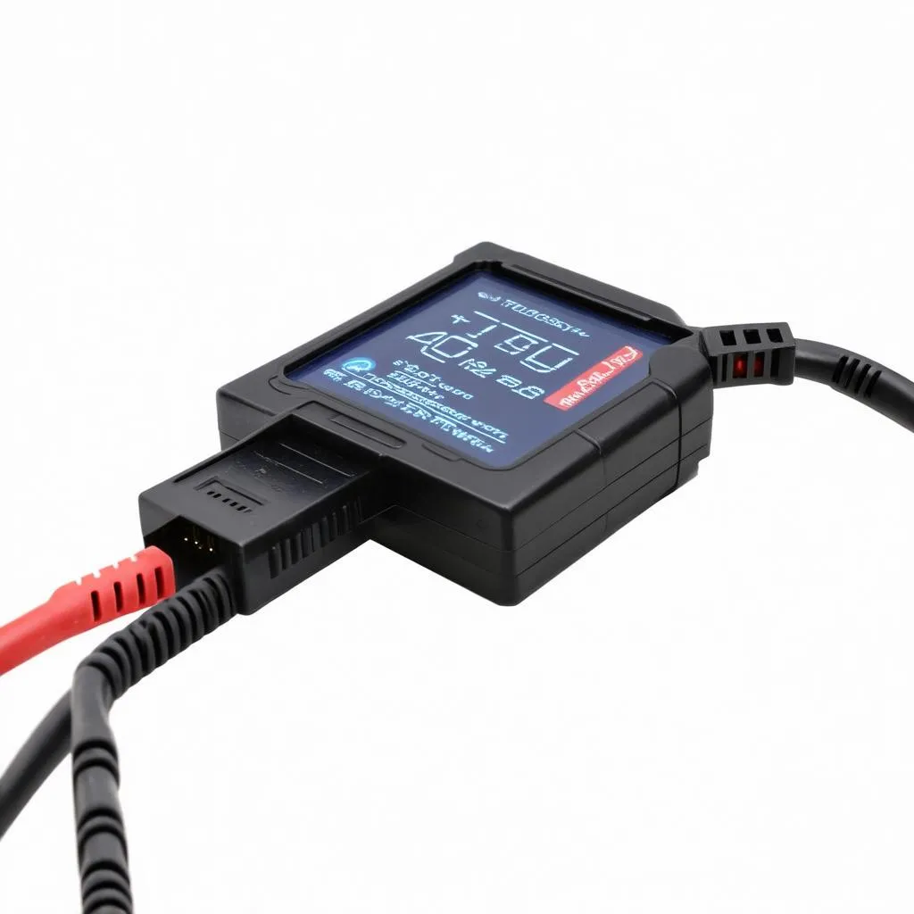 Car Diagnostic Tool Connected to OBD Port