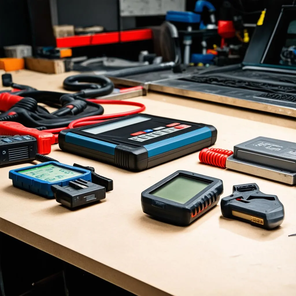 Assortment of Car Diagnostic Tools