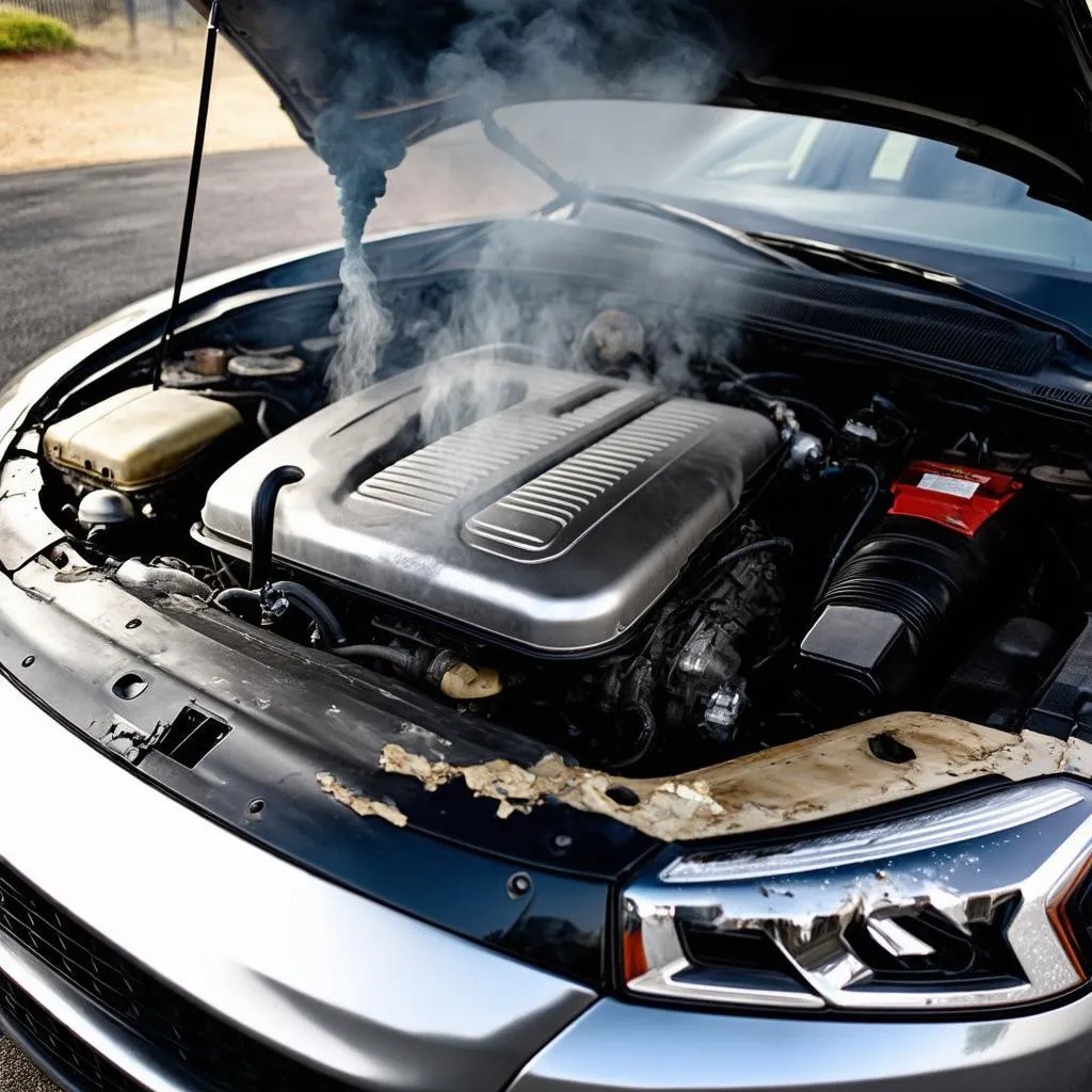 Overheated Car Engine