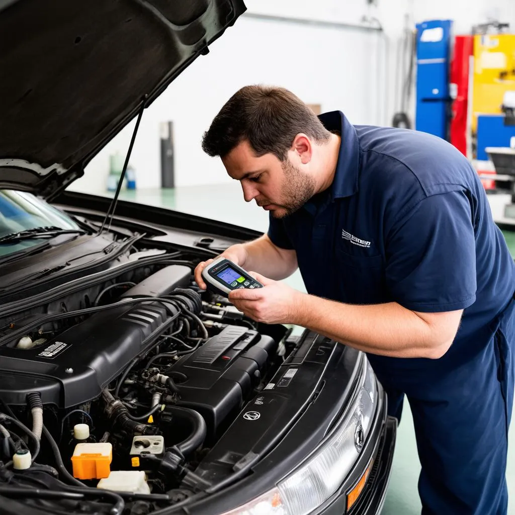 Car Mechanic Engine Diagnostics