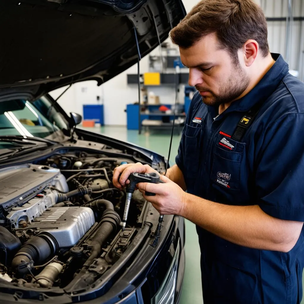 Car Mechanic at Work