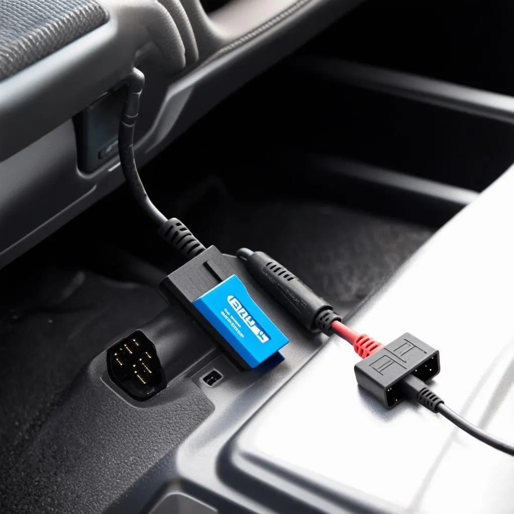 Carly OBD Adapter on Car