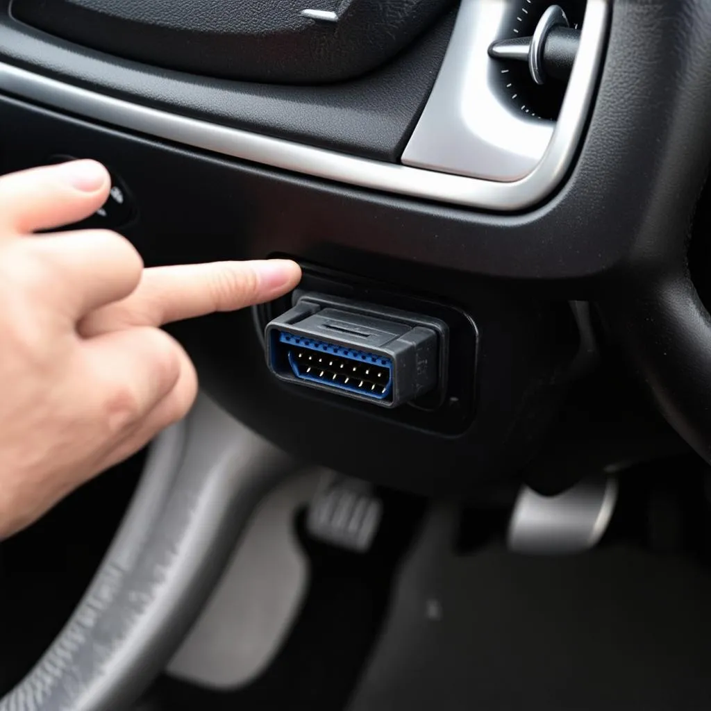 OBD port location in a car