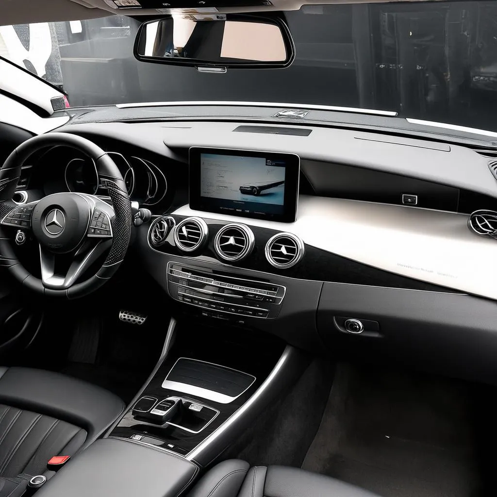 Clean Mercedes Interior