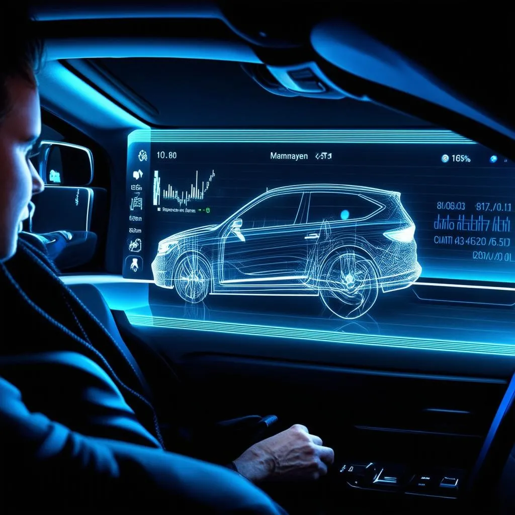 futuristic car diagnostics