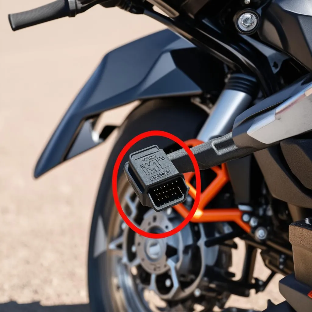 KTM 390 Duke OBD Plug Location