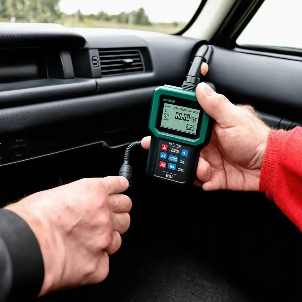 Land Rover Discovery OBD Scanner Connected