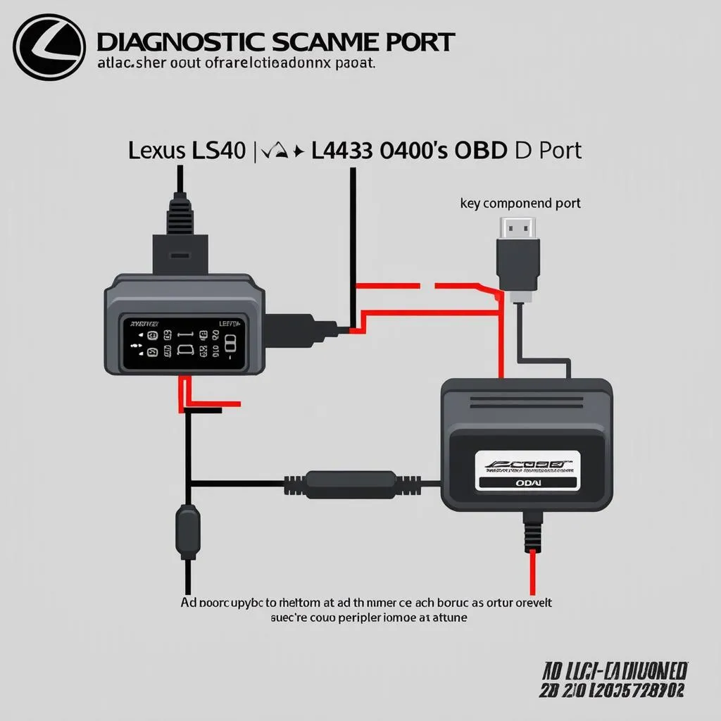 Lexus LS430 OBD Port Connection