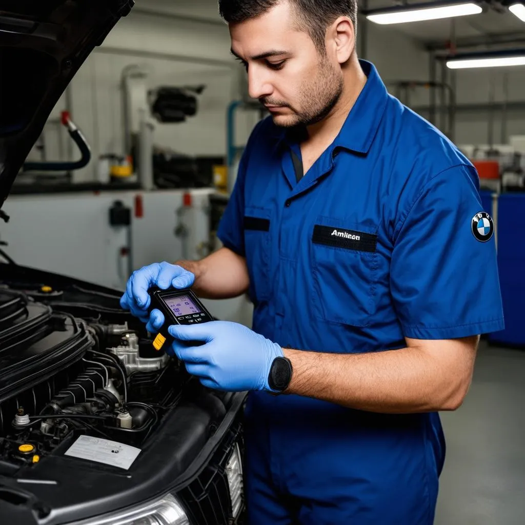 BMW engine inspection