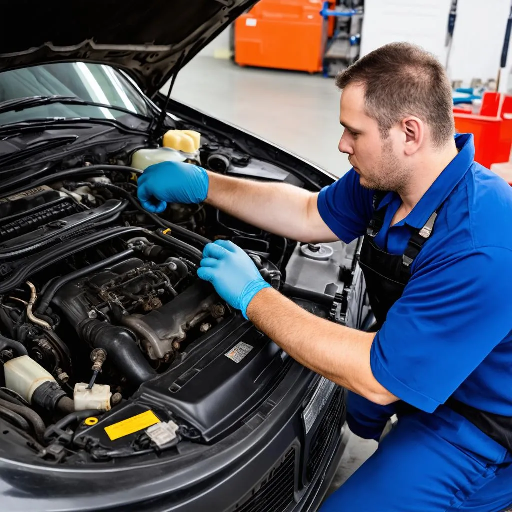 car engine inspection