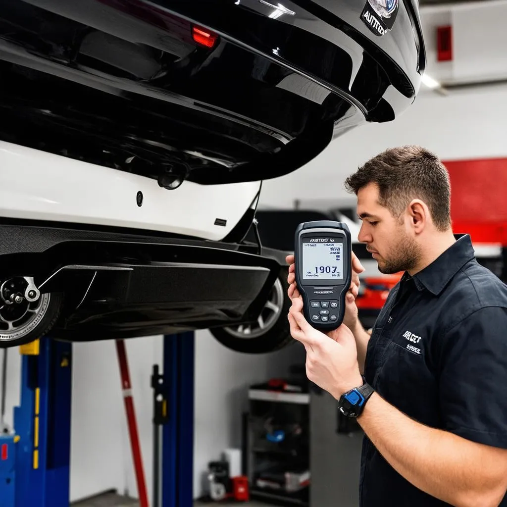 Mechanic using Autotec OBD