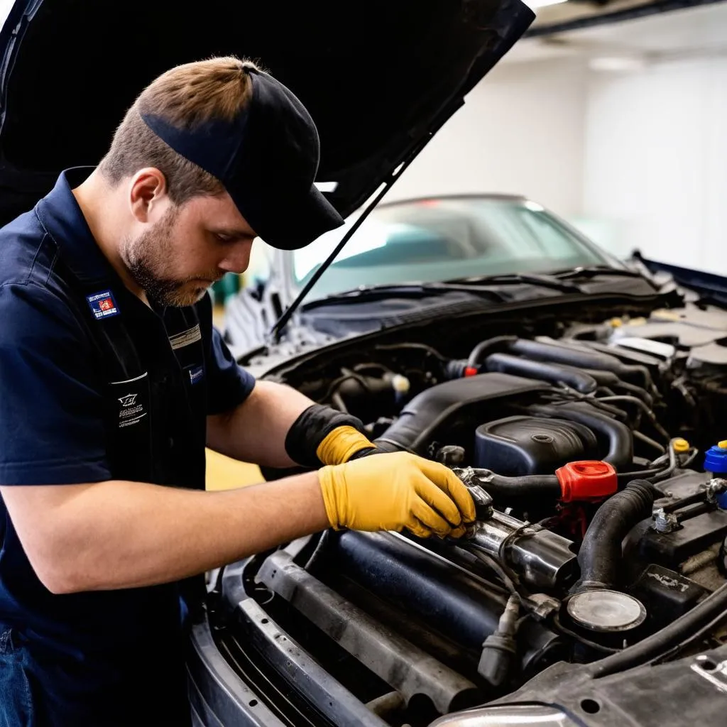 Mechanic Working