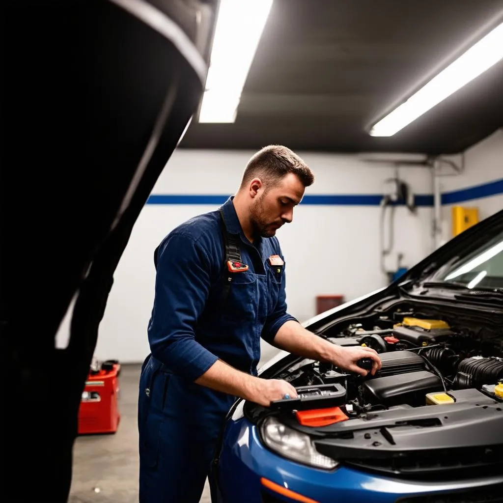 Car Mechanic at Work