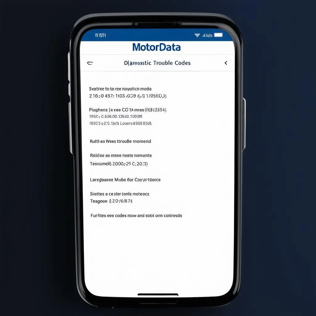 MotorData App Interface