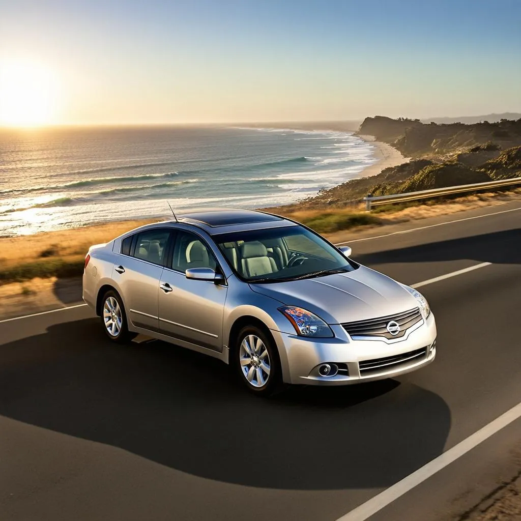 Nissan Altima on Pacific Coast Highway