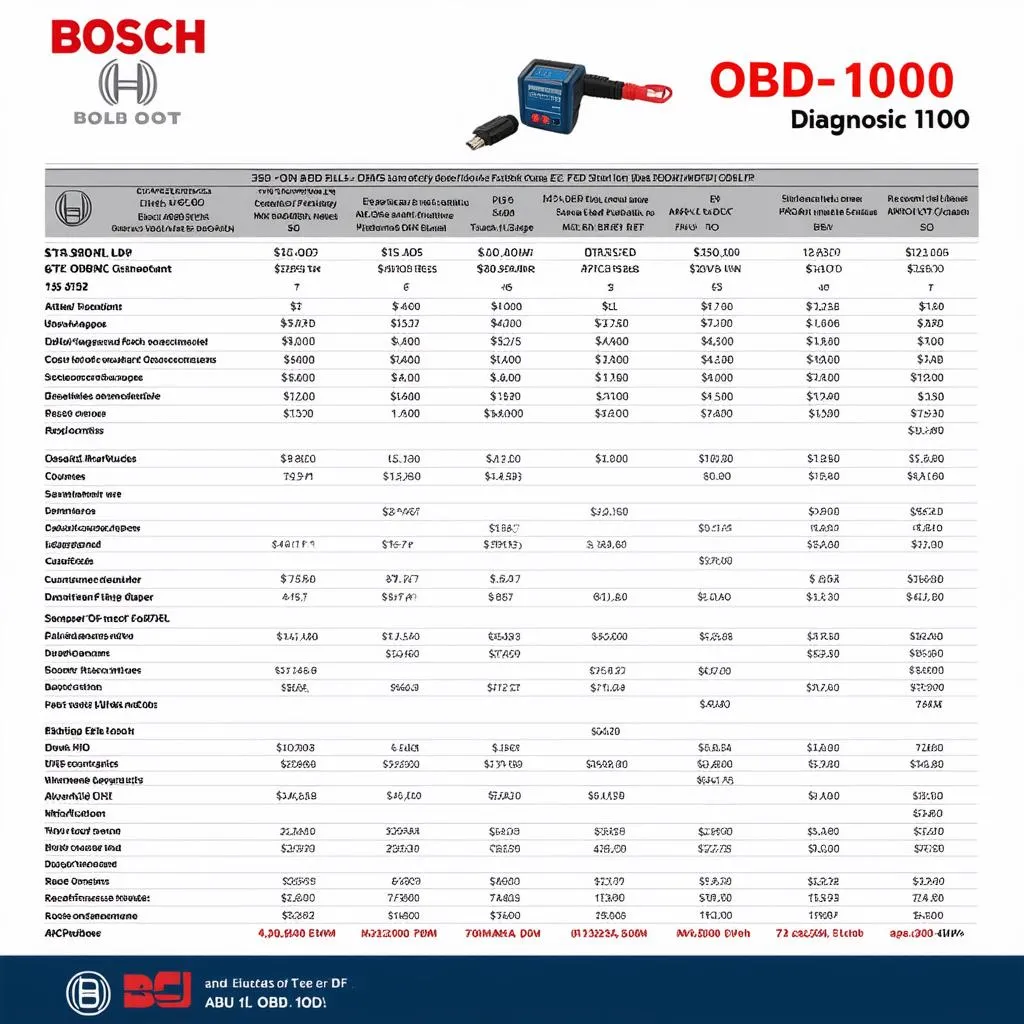 OBD 1000 Cost Comparison