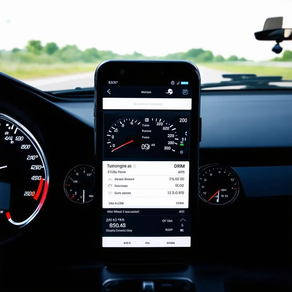 OBD app dashboard