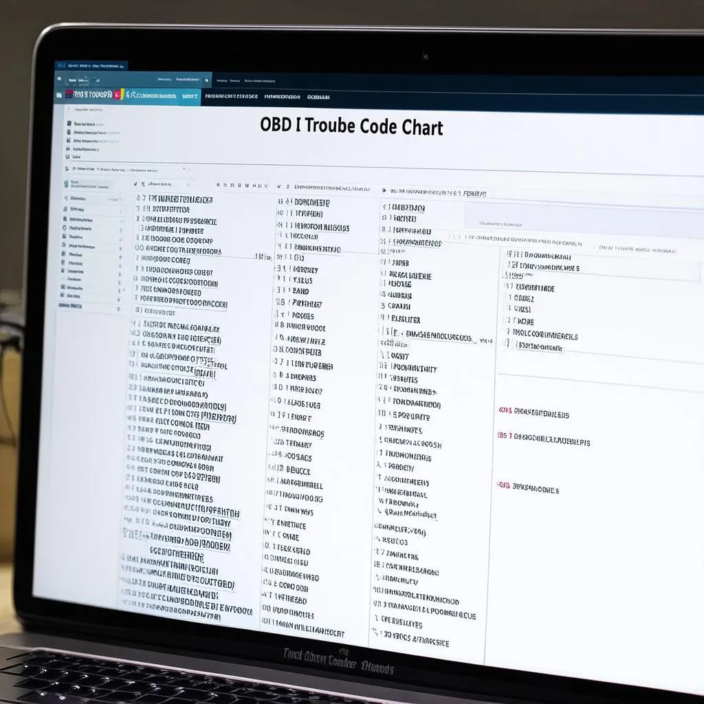 OBD II Trouble Code Chart: Your Guide to Understanding Car Engine Problems