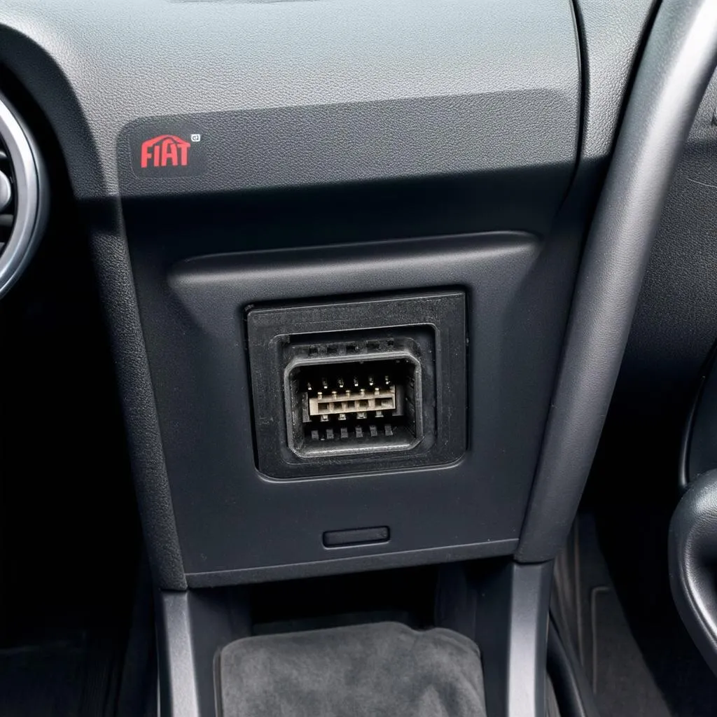 Where is the OBD Port on a 2006 Fiat Punto?