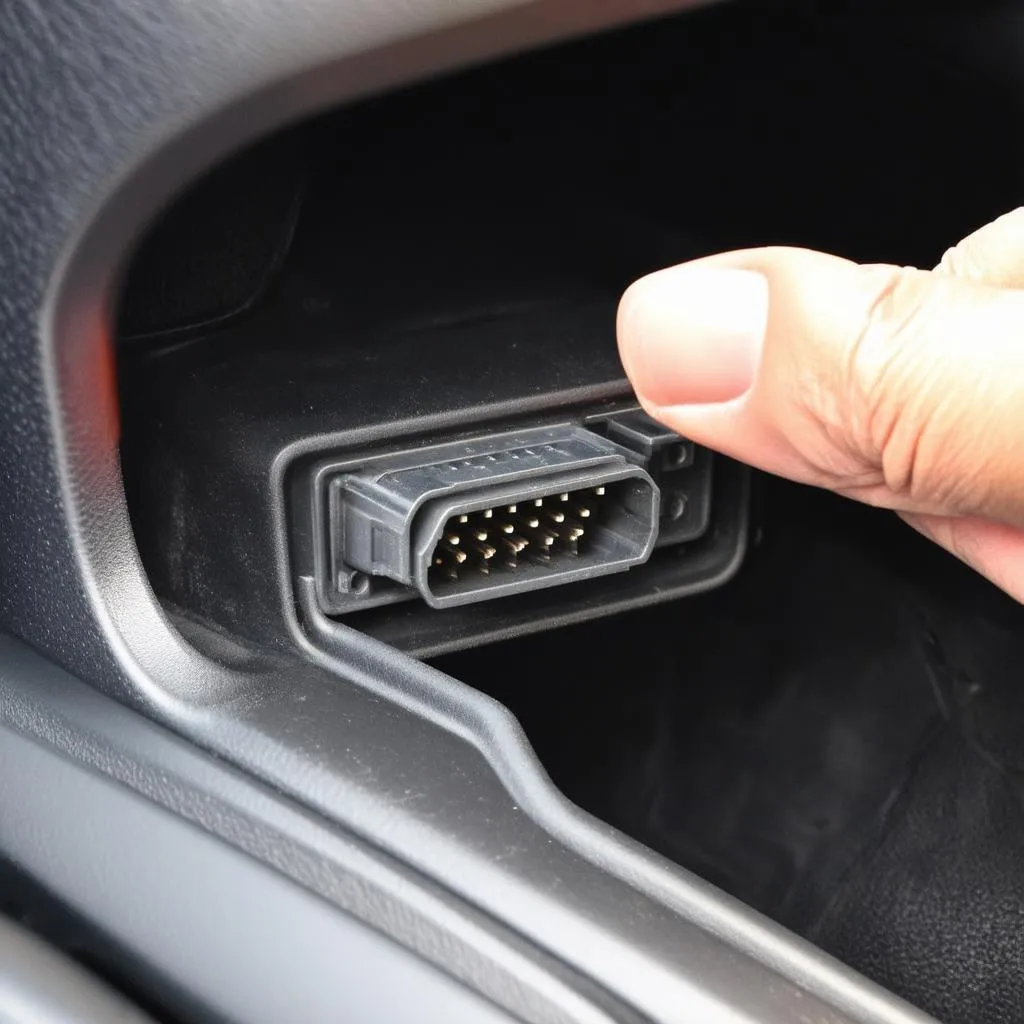 OBD port location in a car