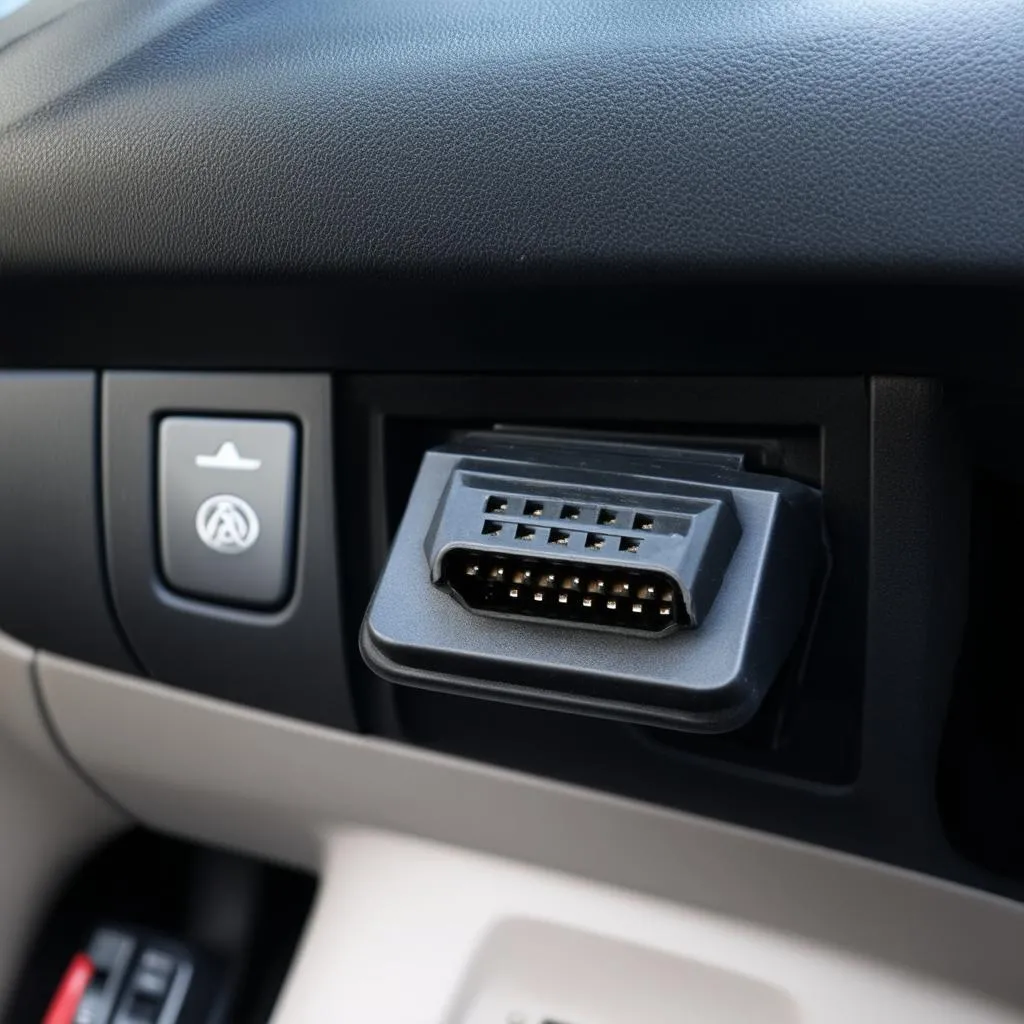 OBD Port on a Toyota