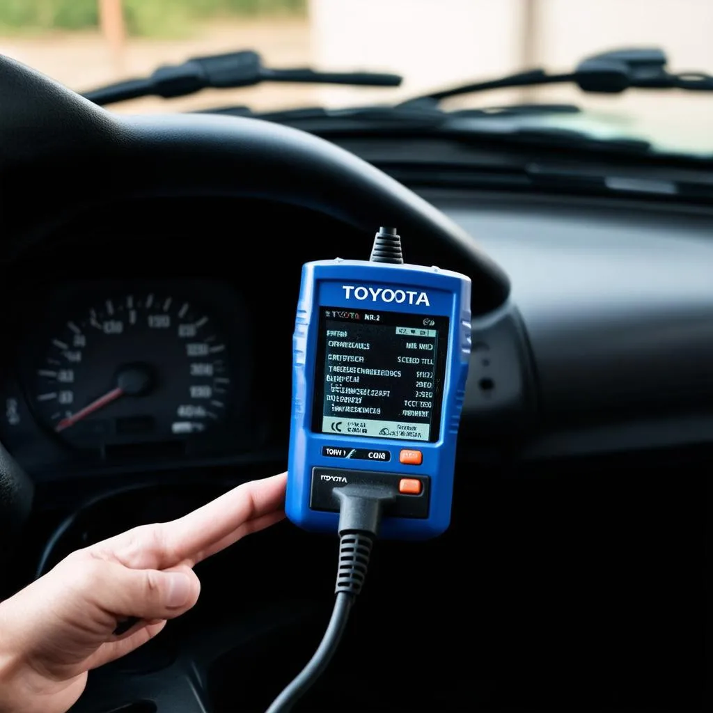 OBD Scanner Connected to 1991 MR2