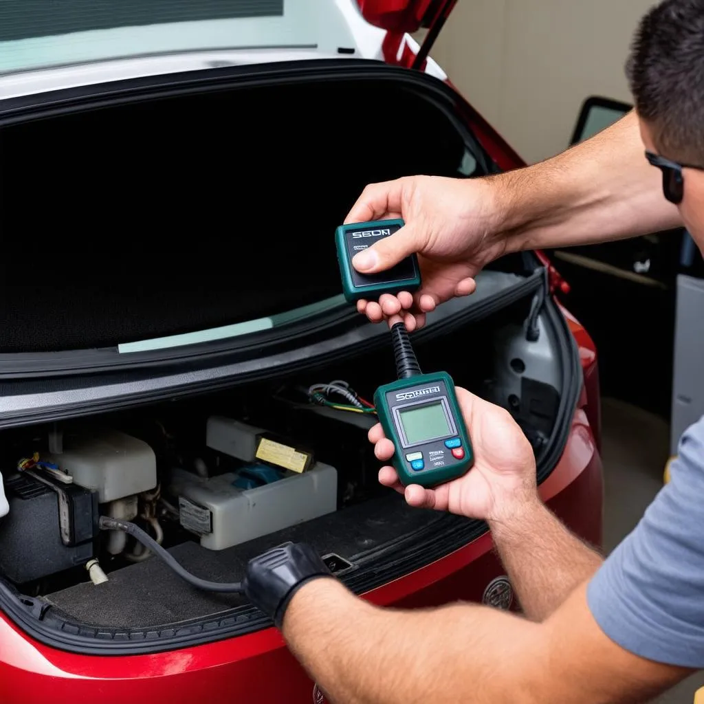 obd scanner connected to 2006 scion