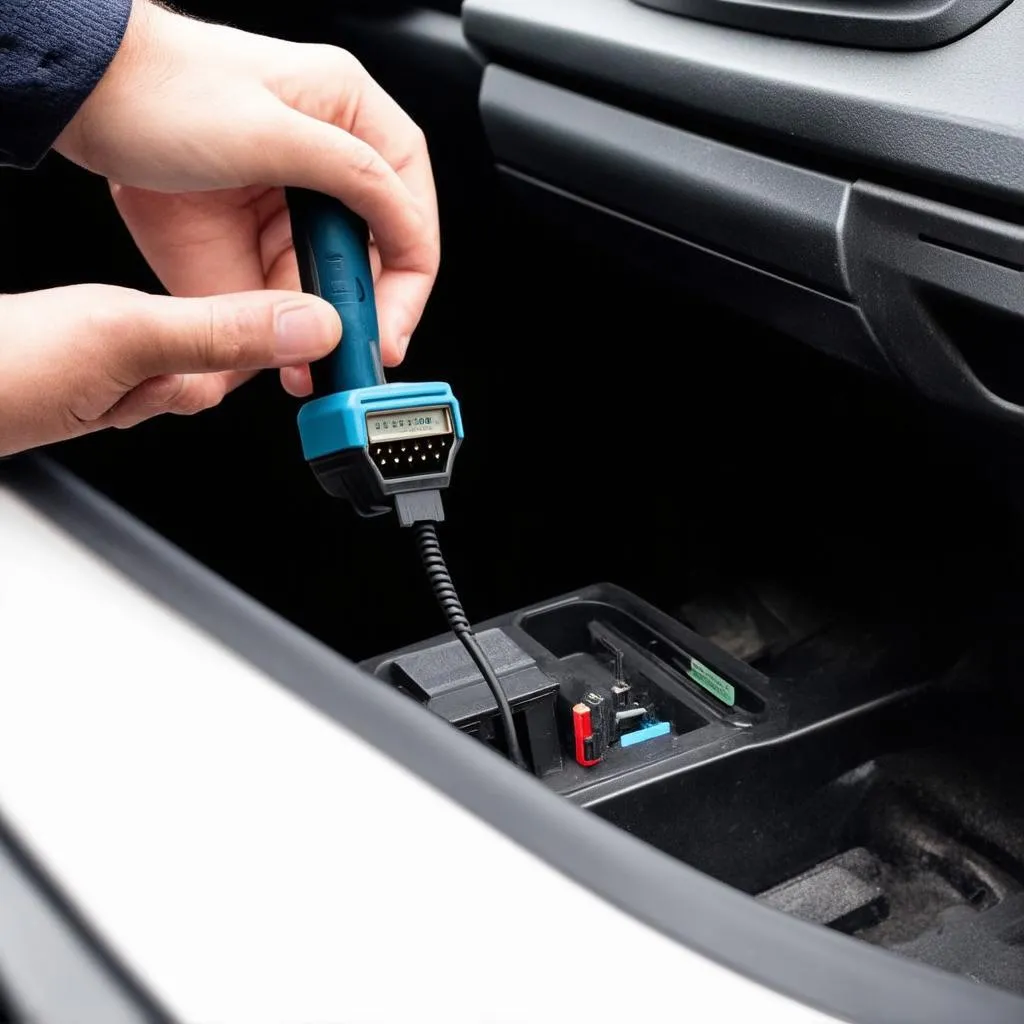 OBD Scanner in Use