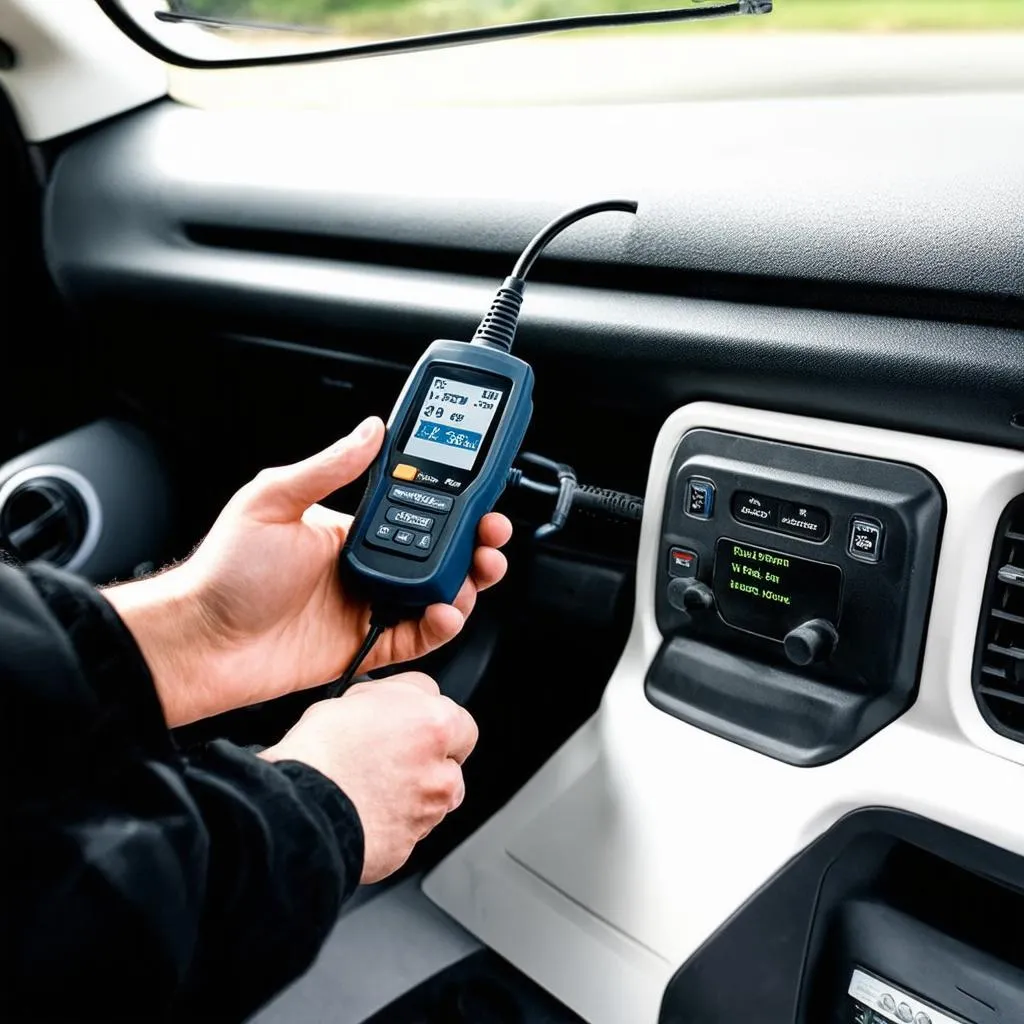 OBD Scanner in Jeep Liberty